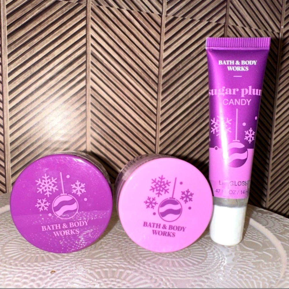 Bath & body Works 3pc lip bundle (Sugar Plum)